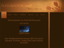 Tablet Screenshot of naturephotocamp.com